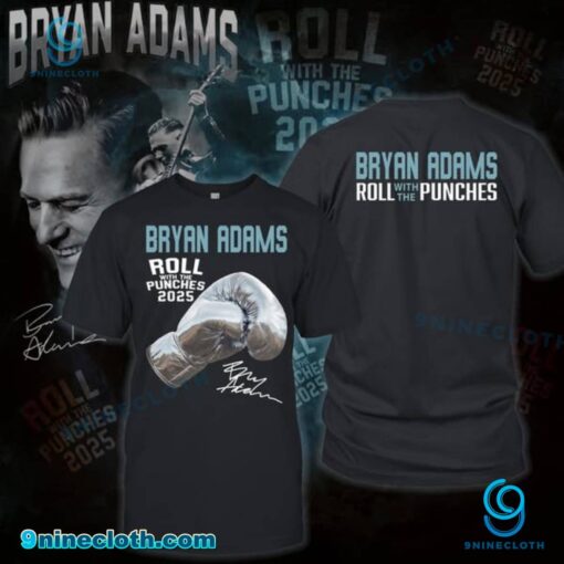 Bryan Adams Roll With The Punches 2025 T-shirt B5ifH2L