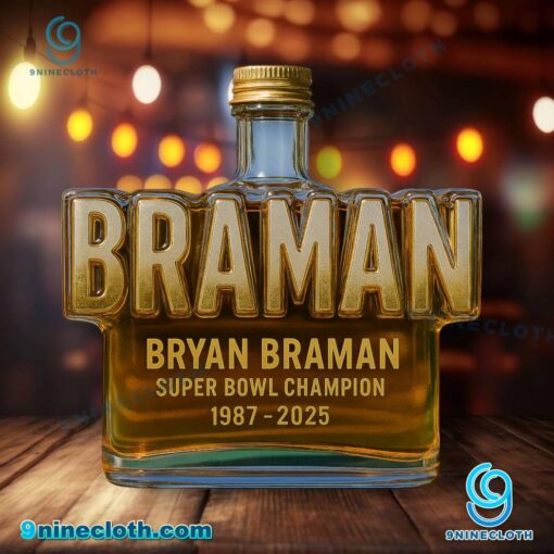 Bryan Braman Super Bowl Champion 1987-2025 Whiskey Bottle 9ypU6zc