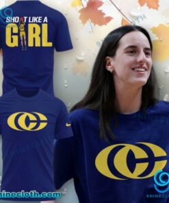 Caitlin Clark New Logo Shot Like A Girl T-shirt 2bwCHm9