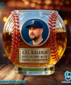 Cal Raleigh 2025 Home Run Derby Champion Whiskey Glass UAbBvtk