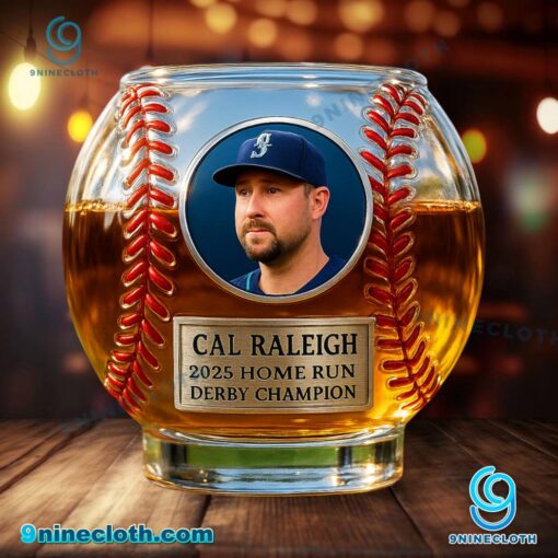 Cal Raleigh 2025 Home Run Derby Champion Whiskey Glass UAbBvtk
