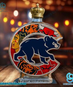 Chicago Sport Teams Chicago Strong Whiskey Bottle qvIVwSn