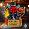 Chicago Sports Teams Chicago Vs Everybody Custom Whiskey Bottle R5UqxaA