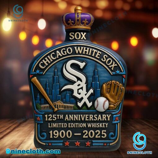 Chicago White Sox 125th Anniversary Whiskey Bottle 3r7GAly