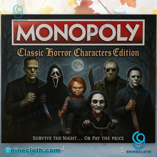 Classic Horror Characters Edition Monopoly EHgjDJT