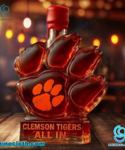 Clemson Tigers All In Custom Whiskey Bottle kWl3Df0