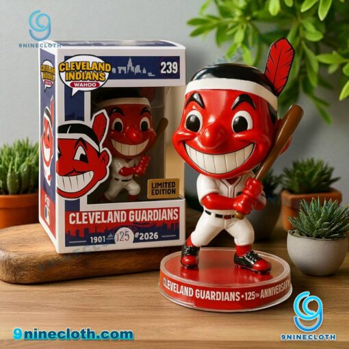 Cleveland Guardians Chief Wahoo 125th Anniversary 1901-2026 Collectible Figure D9IhF4u