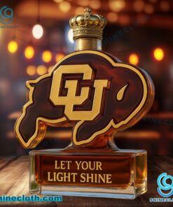 Colorado Buffaloes Let Your Light Shine Custom Whiskey Bottle Zyj5CMx