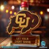 Colorado Buffaloes Let Your Light Shine Custom Whiskey Bottle-x Xdh1LD2