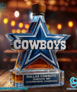 Dallas Cowboys 5x Super Bowl Champions Whiskey Bottle w6oavNt