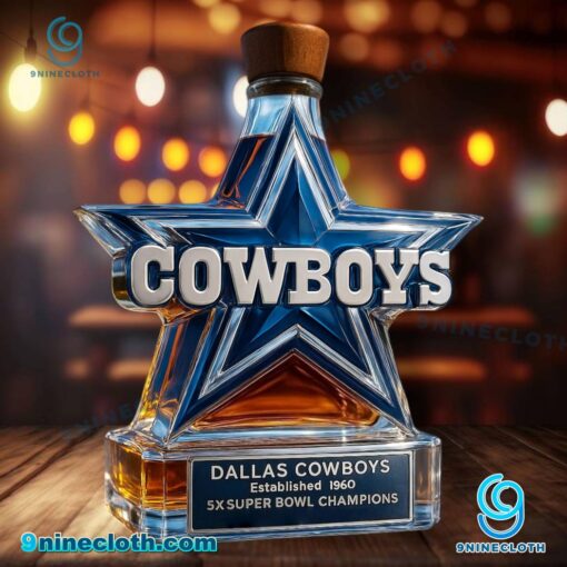 Dallas Cowboys 5x Super Bowl Champions Whiskey Bottle w6oavNt