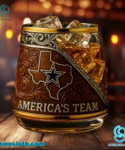 Dallas Cowboys America's Team Whiskey Glass EyW6c4Q