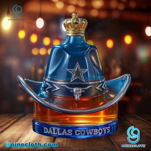 Dallas Cowboys Hat Custom Whiskey Bottle 04YyT8b