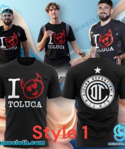 Deportivo Toluca F.C. I Love Toluca Red Devils T-shirt J5PH8mc