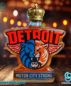Detroit Motor City Strong Whiskey Bottle z8qBQ3A