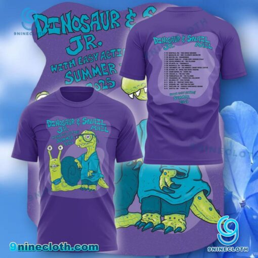 Dinosaur Jr. And Snail Mail With Easy Action Summer 2025 Tour T-shirt yOudAgW