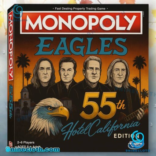 Eagles 55th Anniversary Hotel California Monopoly 3Ccmi9S