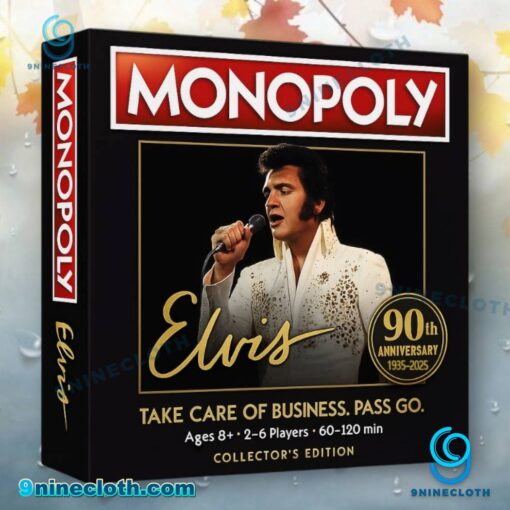 Elvis Presley 90th Anniversary Monopoly vcjzMn1
