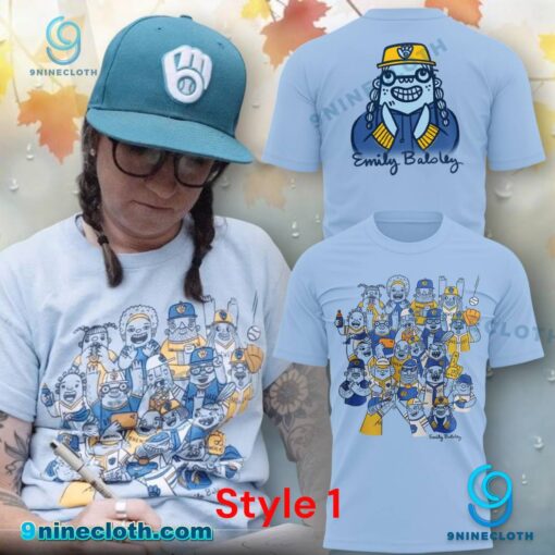 Emily Baloley Milwaukee Brewers T-shirt DHF47et