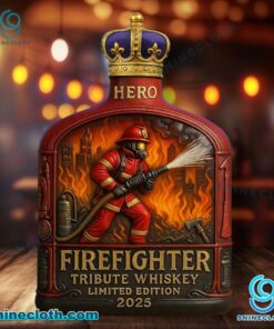 Firefighter Tribute 2025 Custom Whiskey Bottle 9OqKZSG