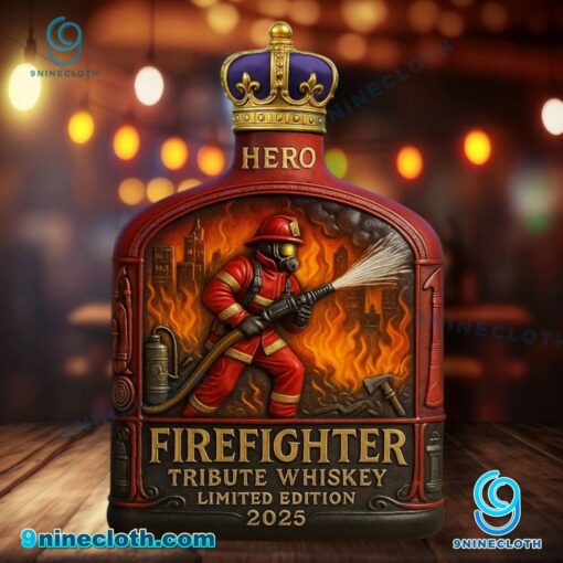 Firefighter Tribute 2025 Custom Whiskey Bottle 9OqKZSG