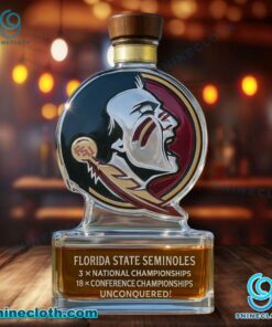 Florida State Seminoles 3x National Championships Custom Whiskey Bottle jgbmfYi