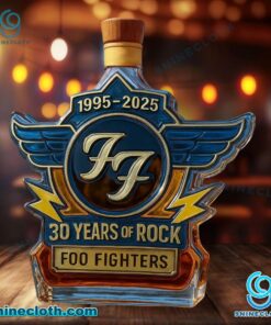 Foo Fighters 1995-2025 30 Years Of Rock Custom Whiskey Bottle 1AxHXU8