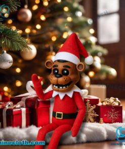 Freddy Fazbear Christmas Elf Doll SIdumXG