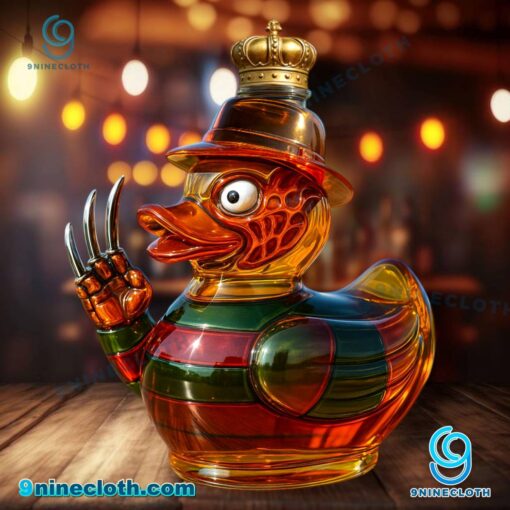 Freddy Krueger Duck Custom Whiskey Bottle nlVSU8z