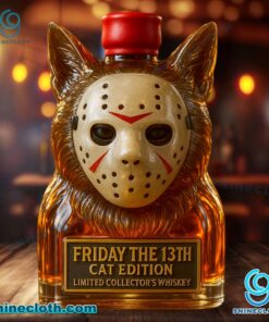 Friday The 13th Cat Edition Custom Whiskey Bottle WrkH9T6