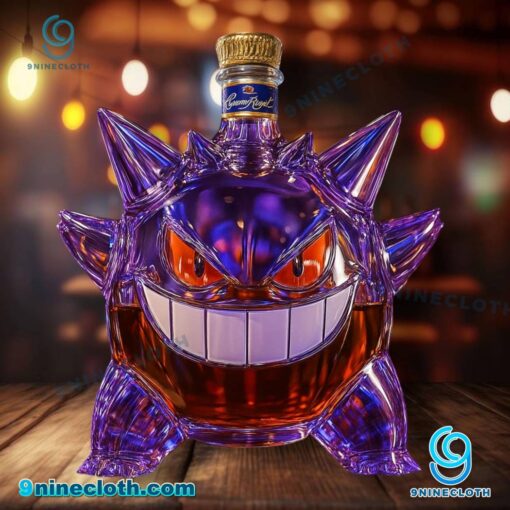 Gengar Pokemon Custom Whiskey Bottle L2h8nuW
