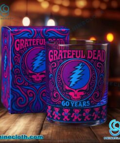 Grateful Dead 60 Years Whiskey Glass tULhGCE