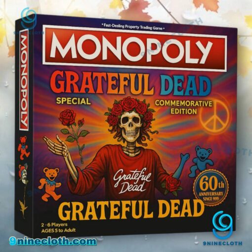 Grateful Dead 60th Anniversary Monopoly Y14AHRC