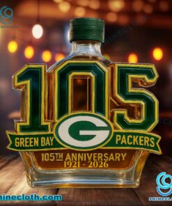 Green Bay Packers 105th Anniversary 1921-2026 Custom Whiskey Bottle Iz8l9c0