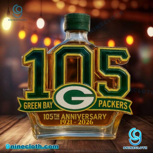 Green Bay Packers 105th Anniversary 1921-2026 Custom Whiskey Bottle Iz8l9c0