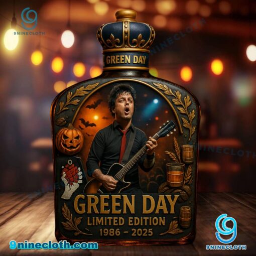 Green Day Halloween Custom Whiskey Bottle 09CdeRu
