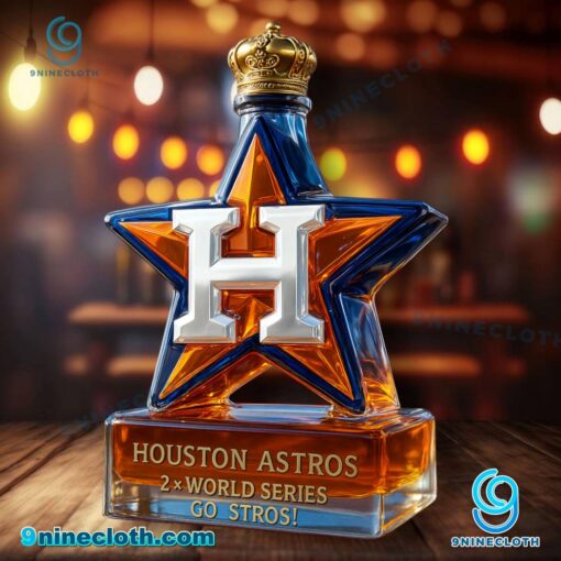 Houston Astros 2x World Series Whiskey Bottle 08BM2fv