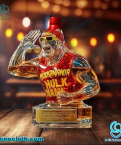 Hulk Hogan Hand To Ear Custom Whiskey Bottle WjX3R7H