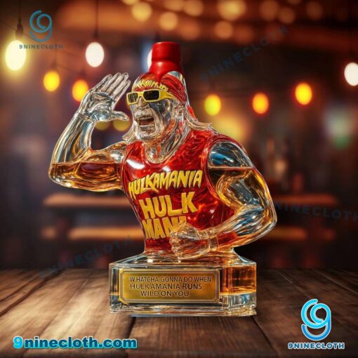Hulk Hogan Hand To Ear Custom Whiskey Bottle WjX3R7H