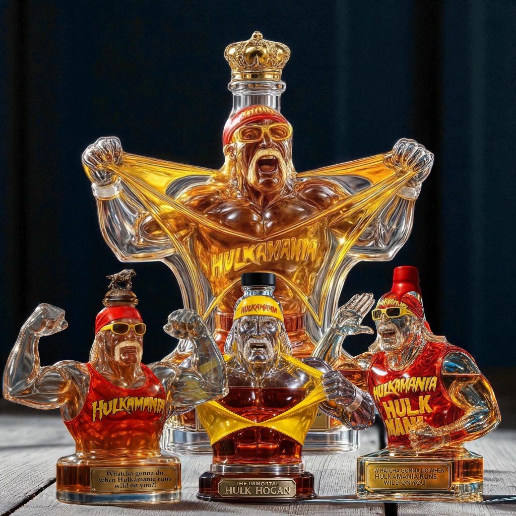 Hulk Hogan Whiskey Bottle Collection