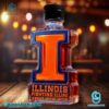 Illinois Fighting Illini Oskee Wow-wow Custom Whiskey Bottle-b Es3uHkr
