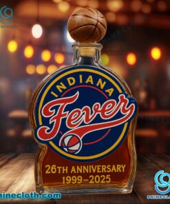 Indiana Fever 26th Anniversary 1999-2025 Whiskey Bottle XTWxsYu