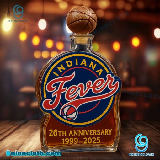 Indiana Fever 26th Anniversary 1999-2025 Whiskey Bottle XTWxsYu