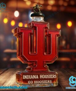 Indiana Hoosiers Logo Go Hoosiers Custom Whiskey Bottle pKgj4WY