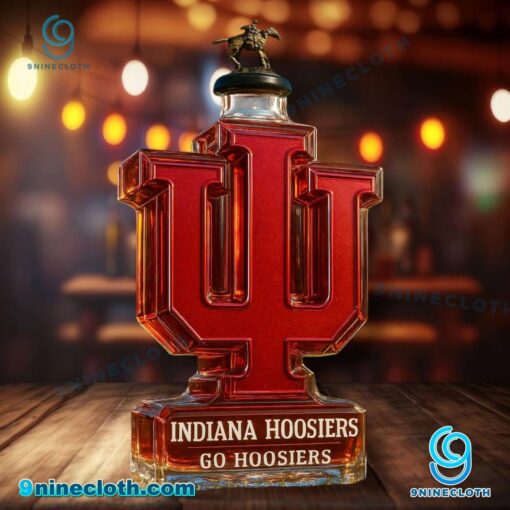 Indiana Hoosiers Logo Go Hoosiers Custom Whiskey Bottle pKgj4WY