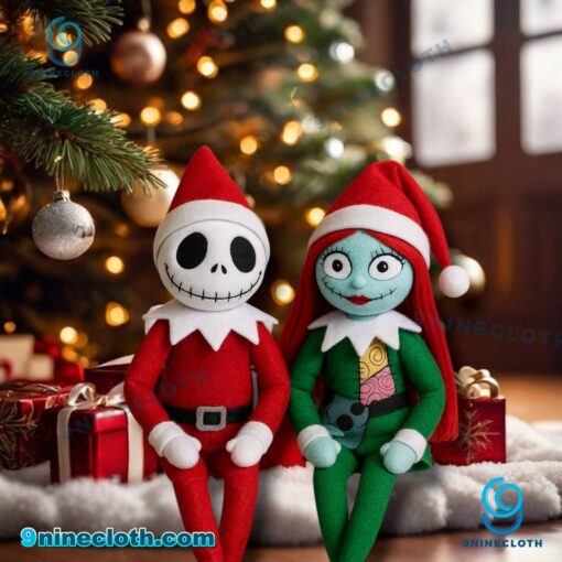 Jack & Sally Christmas Elf Doll lFAuqa6