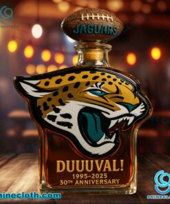 Jacksonville Jaguars Duuuval 30th Anniversary 1995-2025 Whiskey Bottle zo4GDch