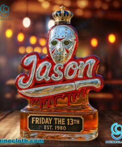 Jason Voorhees Friday The 13th Custom Whiskey Bottle IxQ90Bs