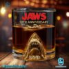 Jaws 50th Anniversary Personalized Whiskey Glass QEH0rFL