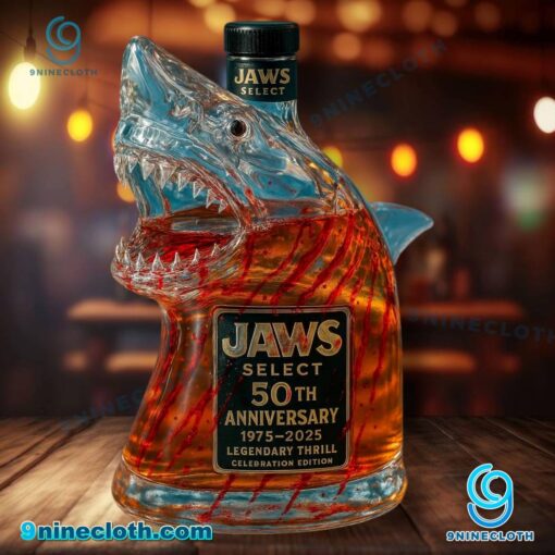 Jaws 50th Anniversary Whiskey Bottle pYtUT5b